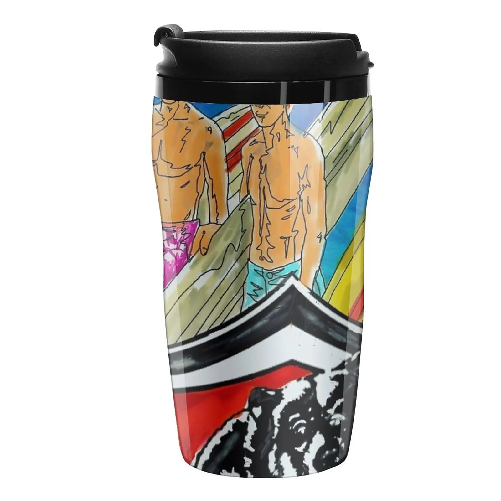 

The Big Wave Wednesday Bear Longboard Surfers. Travel Coffee Mug Cofee Cup Coffee Travel Mug