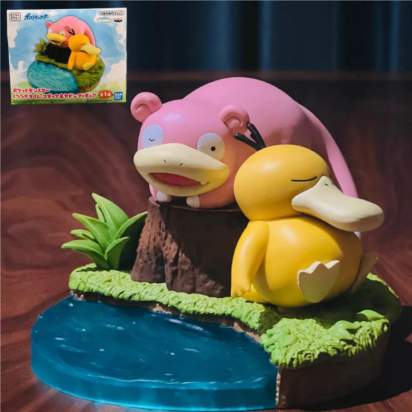 Japanese Scenic Pet Elf Reachable Duck E Dummy Ippopotamo Ornament Party Table Decoration Figure Modello Da Collezione Regalo Di Halloween