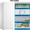 Fully Convertible Freezer/Fridge 7 Cu Ft Chest Freezer Garage-Ready Manual Defrost Large Chest Freezer Chest Deep Freezer Large 4