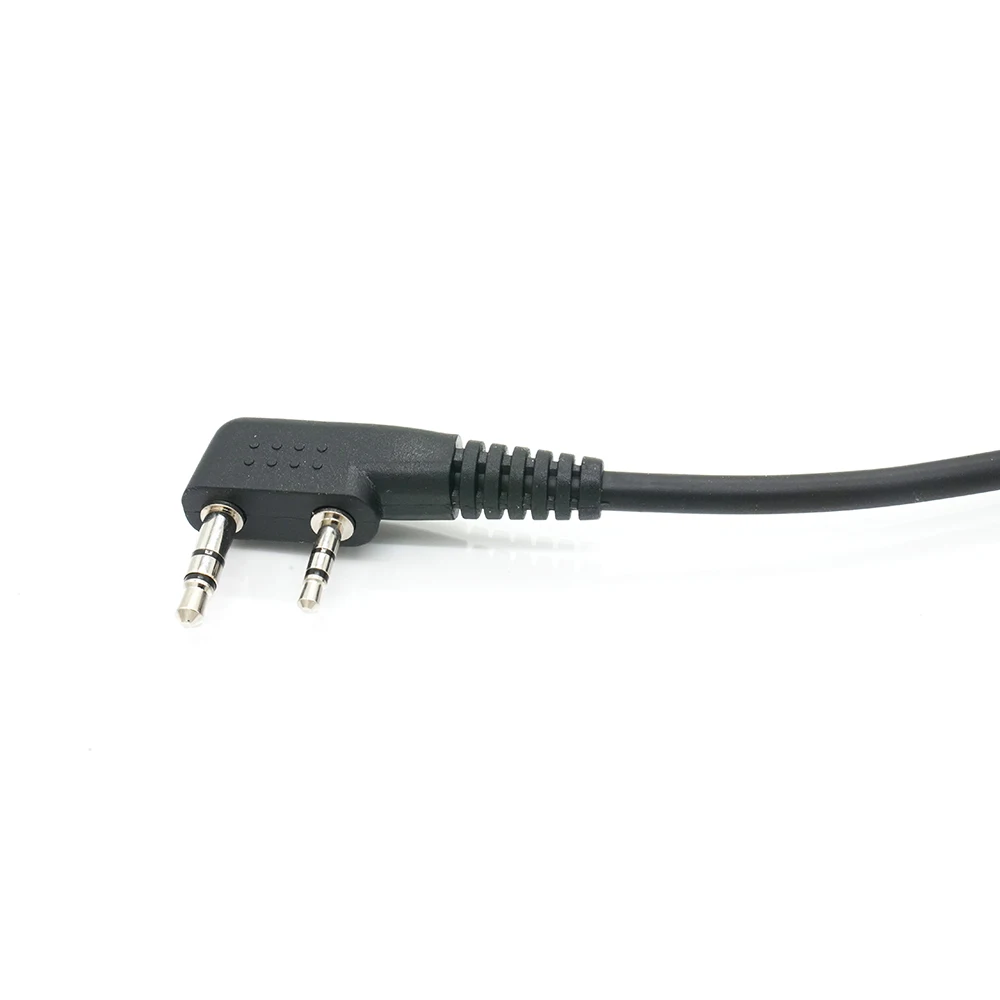 Two Way Handheld Radios And Headsets Coil Cord Cable For Kenwood Baofeng RH5R RDH HYT Relm CC-Ken Aviation Headset K Cable
