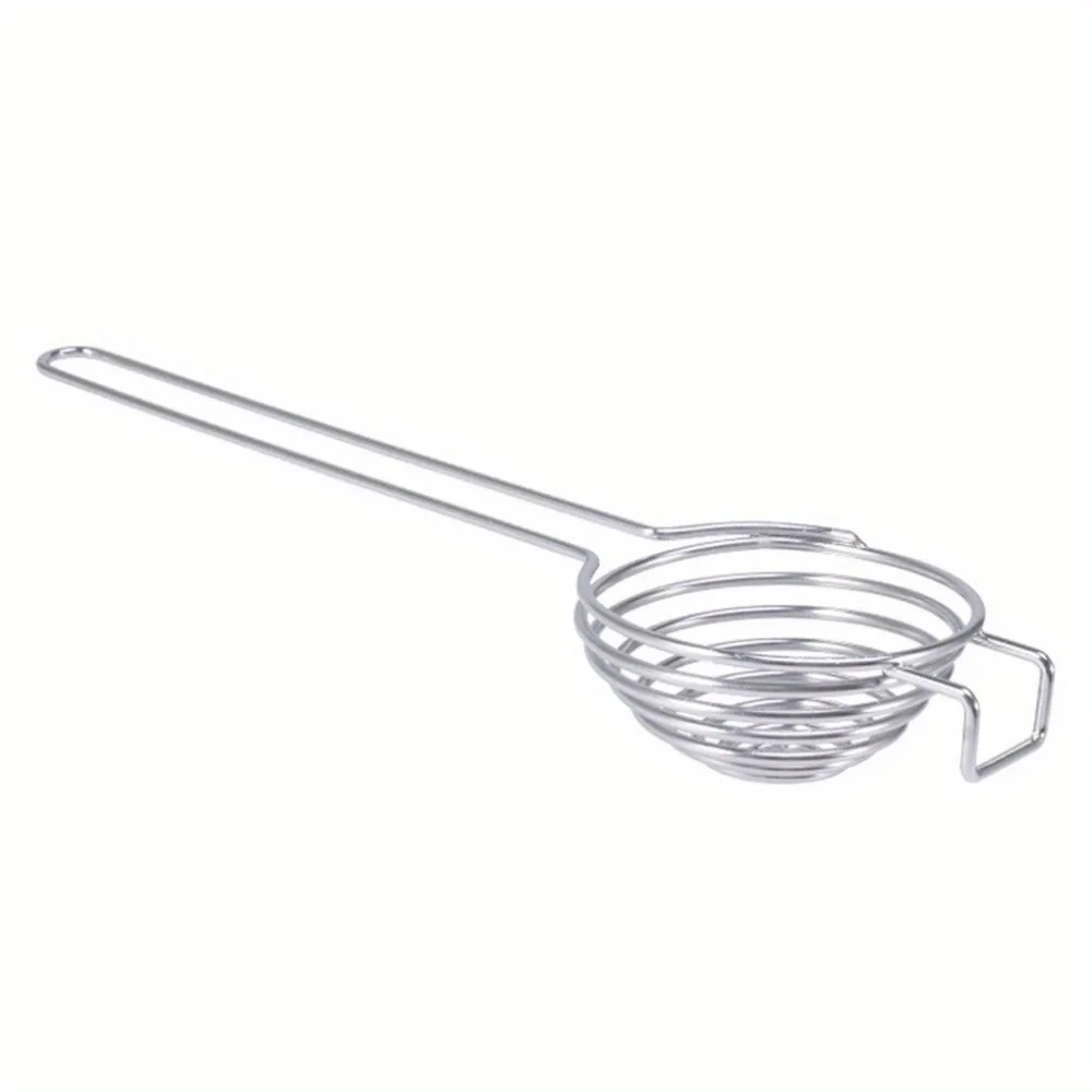 Egg Separator 1PC Spiral 304 Stainless Steel Egg White Separator Egg Yolk Remover Divider with Long Handle Kitchen Tool