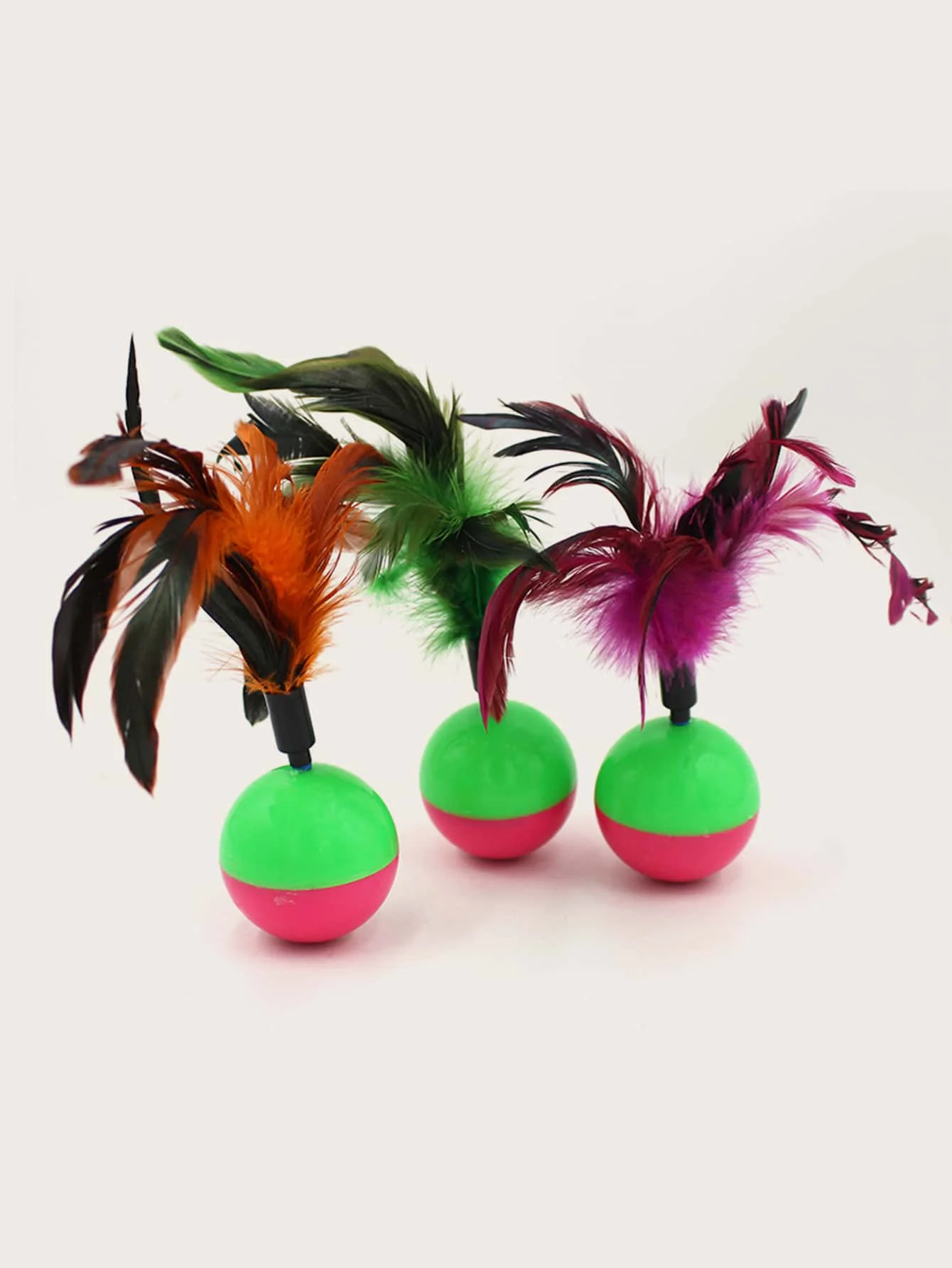 Empire Feather Toy, Cat Toy, Interactive Base, Colorful Feather Toys