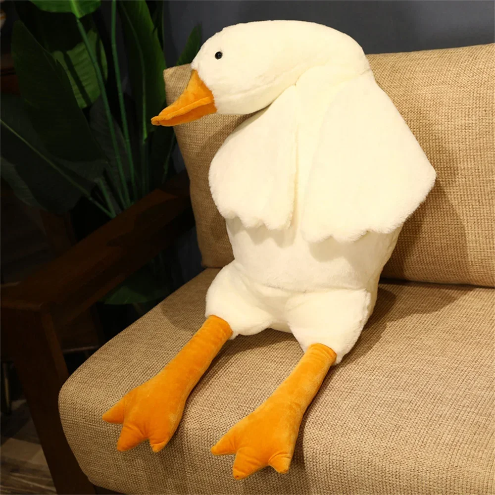 50cm Giant Duck Plush Toys Fluffy Sleep Pillow Cute Animal Stuffed