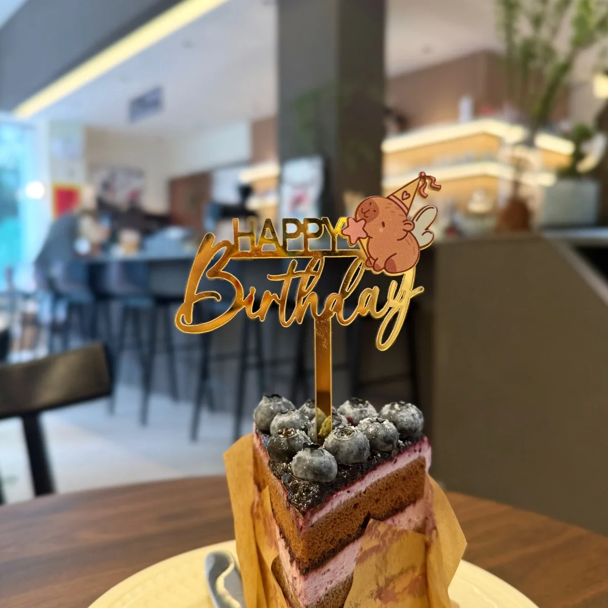 Acryl Capybara Taarttopper - Schattige Dieren Decoratie