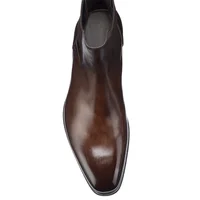 New Chelsea Boots Men Shoes PU Brown Fashion Versatile Business Casual British Style Street Party Wear Classic Ankle Boots - Image 4