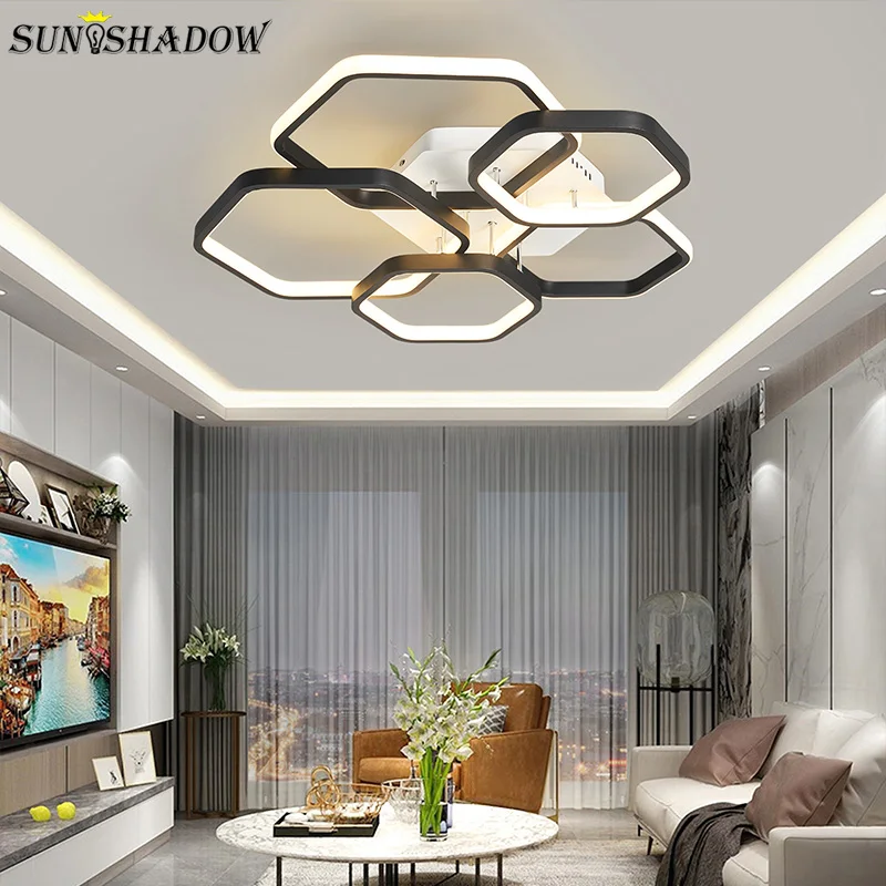 Modern Led Ceiling Light Smart Home Alexa Led Ceiling Lamp for Living room Bedroom Kitchen Dining room Decor Lighting Fixtures