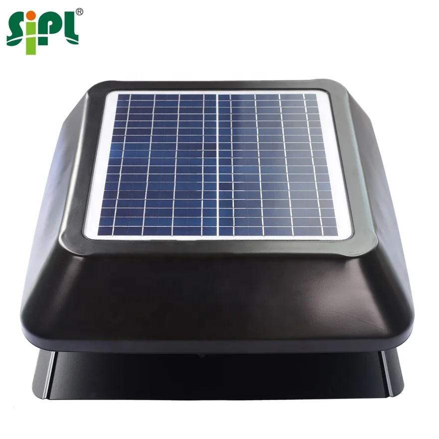 

Eco Vent Tool Sunny Solar Exhaust Fan 12' Air Circulation Ceiling Extractor Fan DC Motor Wind Product Attic Heat Cooler Roof Fan
