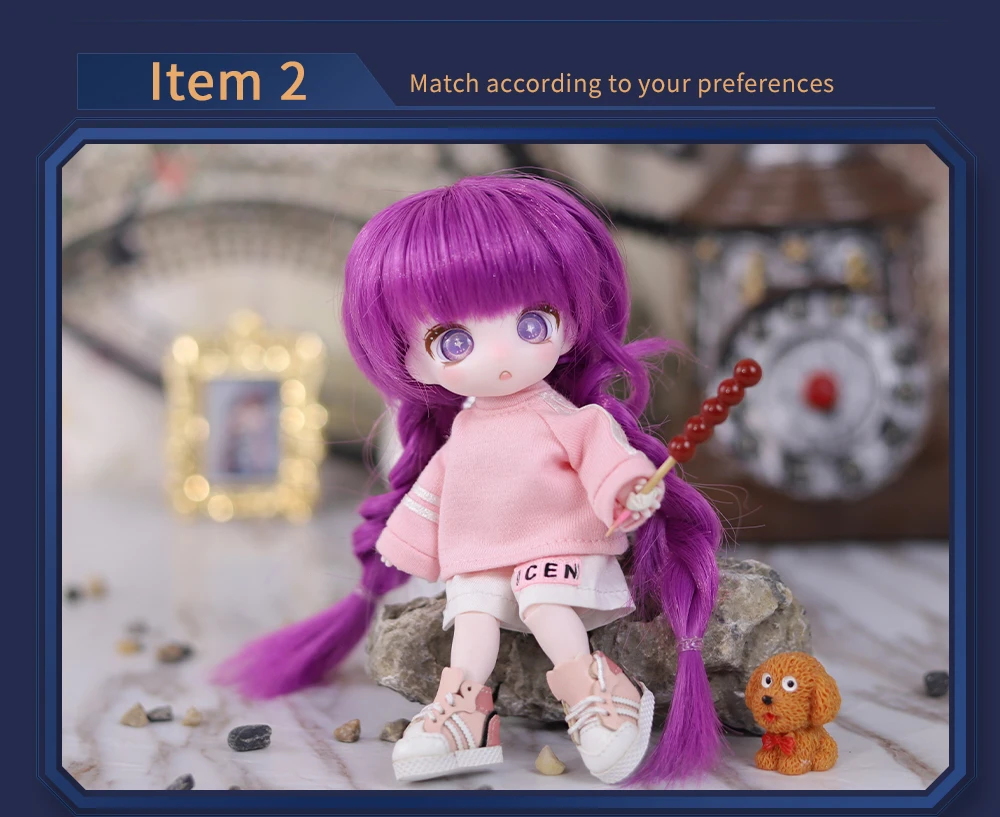 Outfits For Dream Fairy Constellation 13cm OB11 Maytree Collectible Cute Dress Kawaii Toy Figures Birthday Gift for Kids