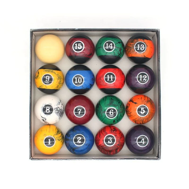 57.2mm 16x Marblize Billiard Pool Ball Set