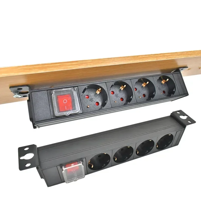 Desktop socket PDU power supply network cabinet rack power distribution 1-10AC EU wireless socket