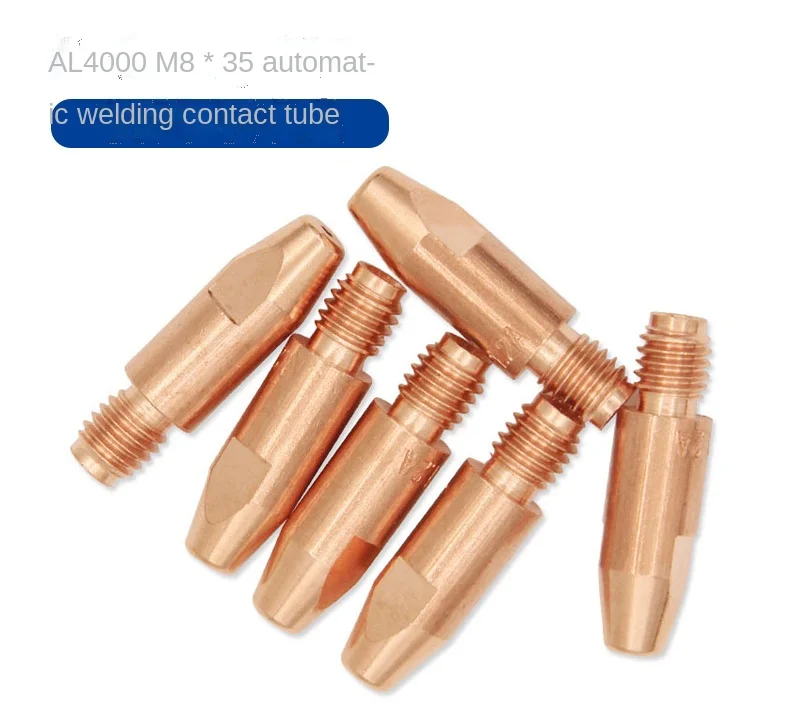 Robot contact nozzle AL4000 gas shielded welding machine contact nozzle fittings for automatic welding contact nozzle machine 12 pcs mb15 mig welding nozzle shroud contact tips contact tips kit 0 8 1 mm m6 tip holder kit welding nozzle tool parts