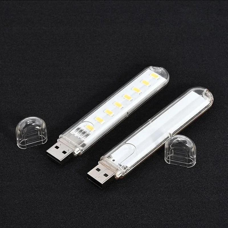 Portable 8/24 LEDs Reading Lights USB LED Night Light Mini LED Book Lamp 2PCS for Power Bank Laptop Camping Reading Lighting led light night light book light mini led light