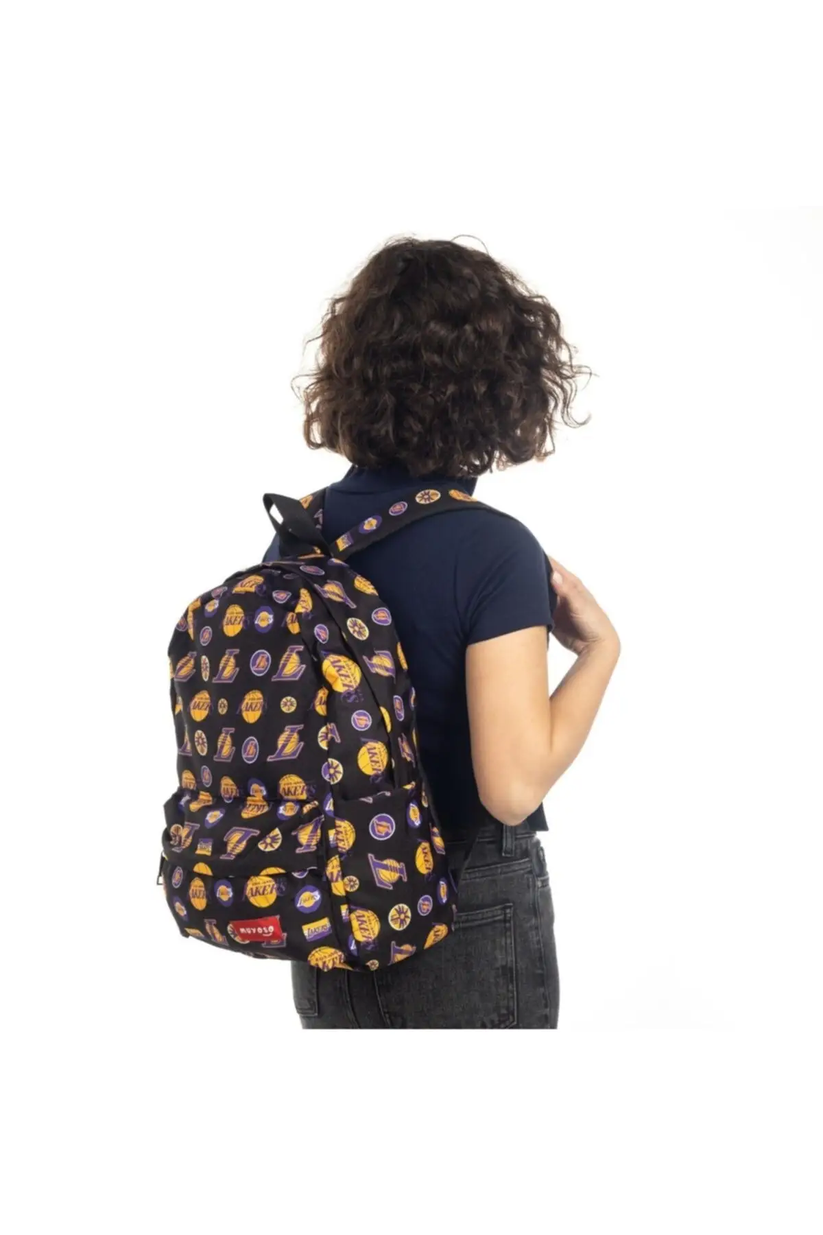 Lakers Pattern Bag School Daily Movie Series Game Young Men Women Zaini New High School Not School Student