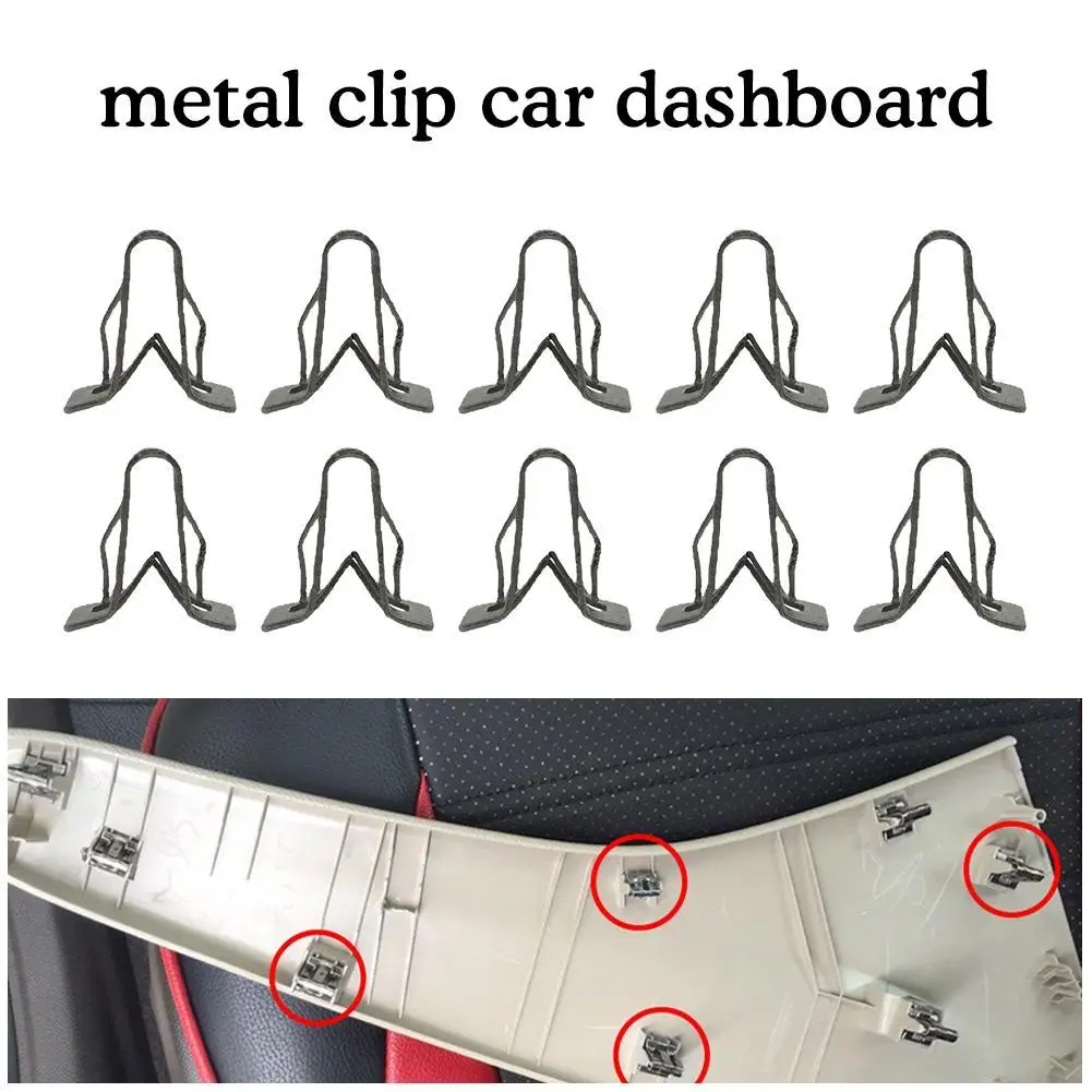 

15/30Pcs Universal Car Fastener Car Dashboard DVD Interior Clips Dashboard Clip Iron Fixing Trim Accessories Buckle Fixed Plat