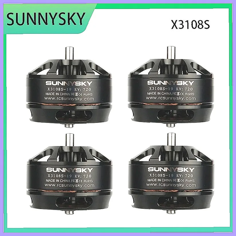 Бесщеточный двигатель Sunnysky X3108S 900KV 720KV, высокоэффективный бегунок мощностью 325 Вт для квадрокоптера-дрона с видом от первого лица
