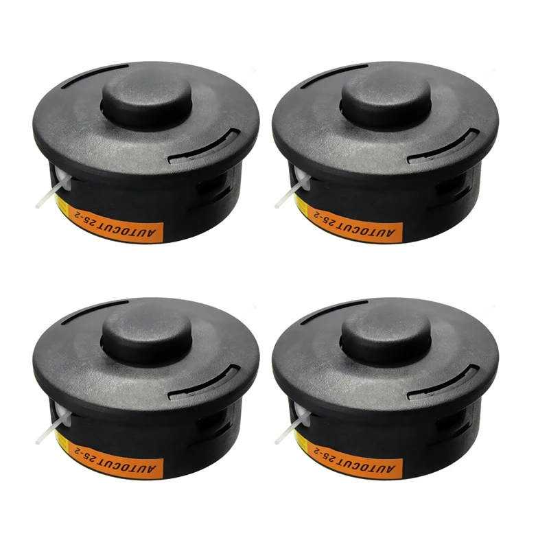 

4X Auto Cut 25-2 Nylon Line Bump Feed Head For Brushcutter STIHL Trimmer Black FS120 250