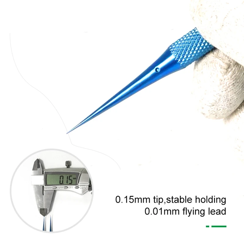 Titanium Alloy Tweezers Professional Maintenance Tool 0.15mm Edge Precision Fingerprint Tweezers Apple Main Board Copper Wire precision tweezers,tweezer tool
