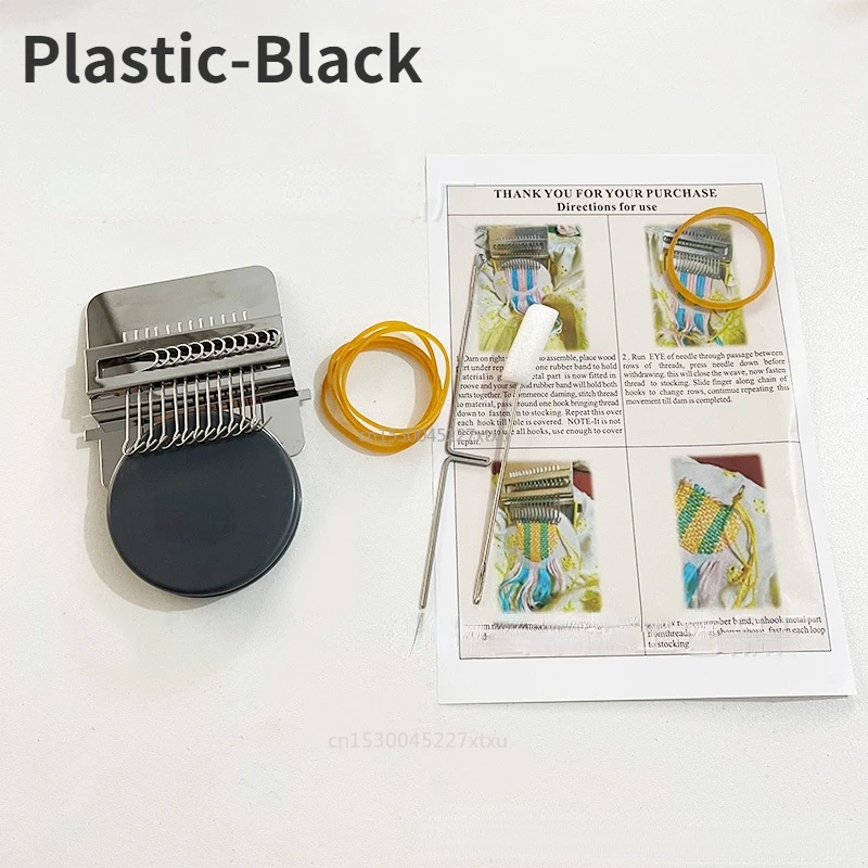 Small Loom Weave Tool Unique Wooden Darning Machine Mini Weaving Loom For Diy Handicraft Class Travel Home Knitting Machine 