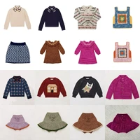 Bébé filles tricots chemises Cardigan pull jupes ensemble pour coréen 2025 nouveau automne hiver longue robe de princesse tricotée enfants haut 1