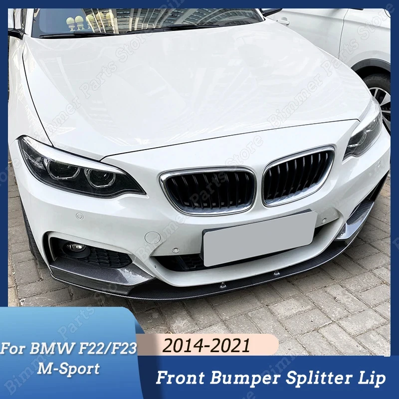 

MP Style Front Bumper Spoiler Lip Splitter Body Kit Chin Diffuser Guard For BMW 2 Series F22/F23 M235i M240i M-Sport 2014-2021