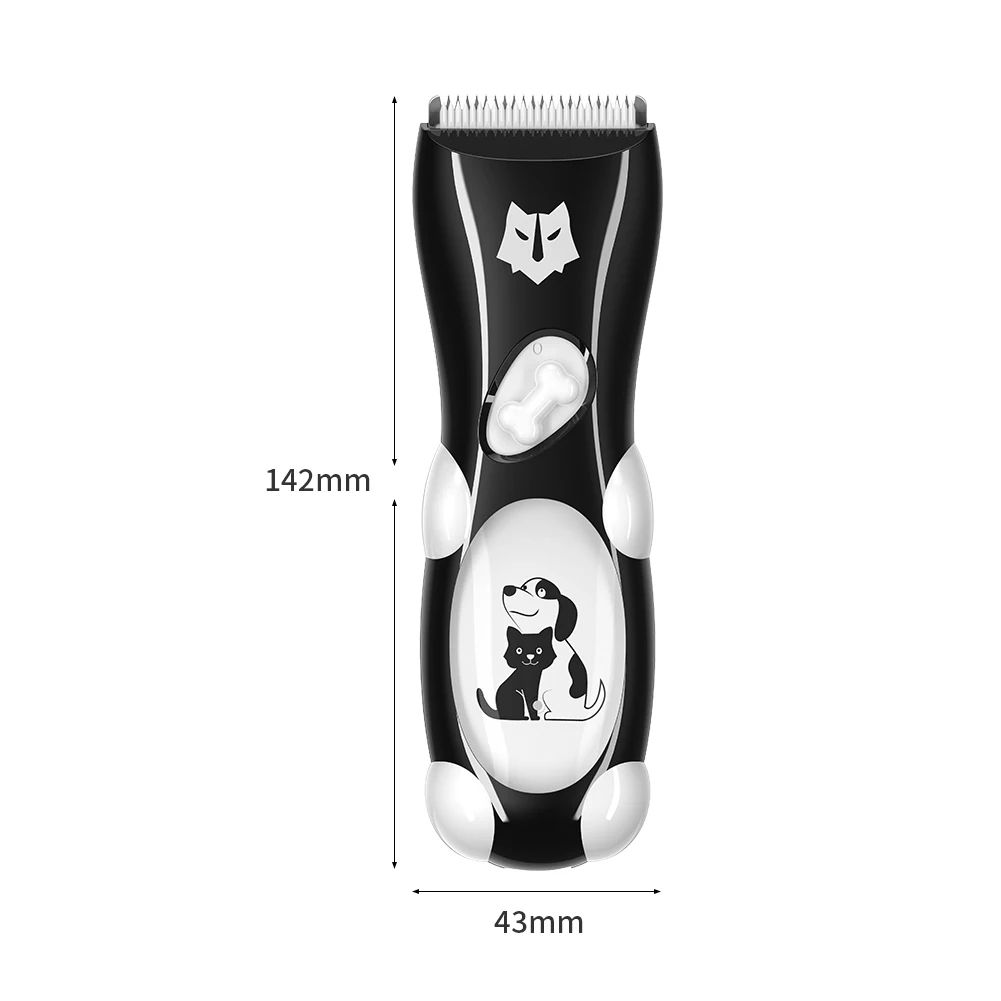

HSB-LGL998 Whole-Body Waterproof Ceramic Safe Blade Black and White Cute Exquisite Electric Charging Model Cat Dog Hair Shaver