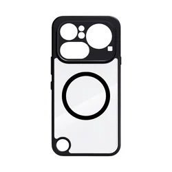 Clear Transparent Airbag Anti - Fall Case - Acrylic Shockproof Armor Back Cover with Scratch Resistance for Nothing Phone (4a) (With Magnetic Clear)