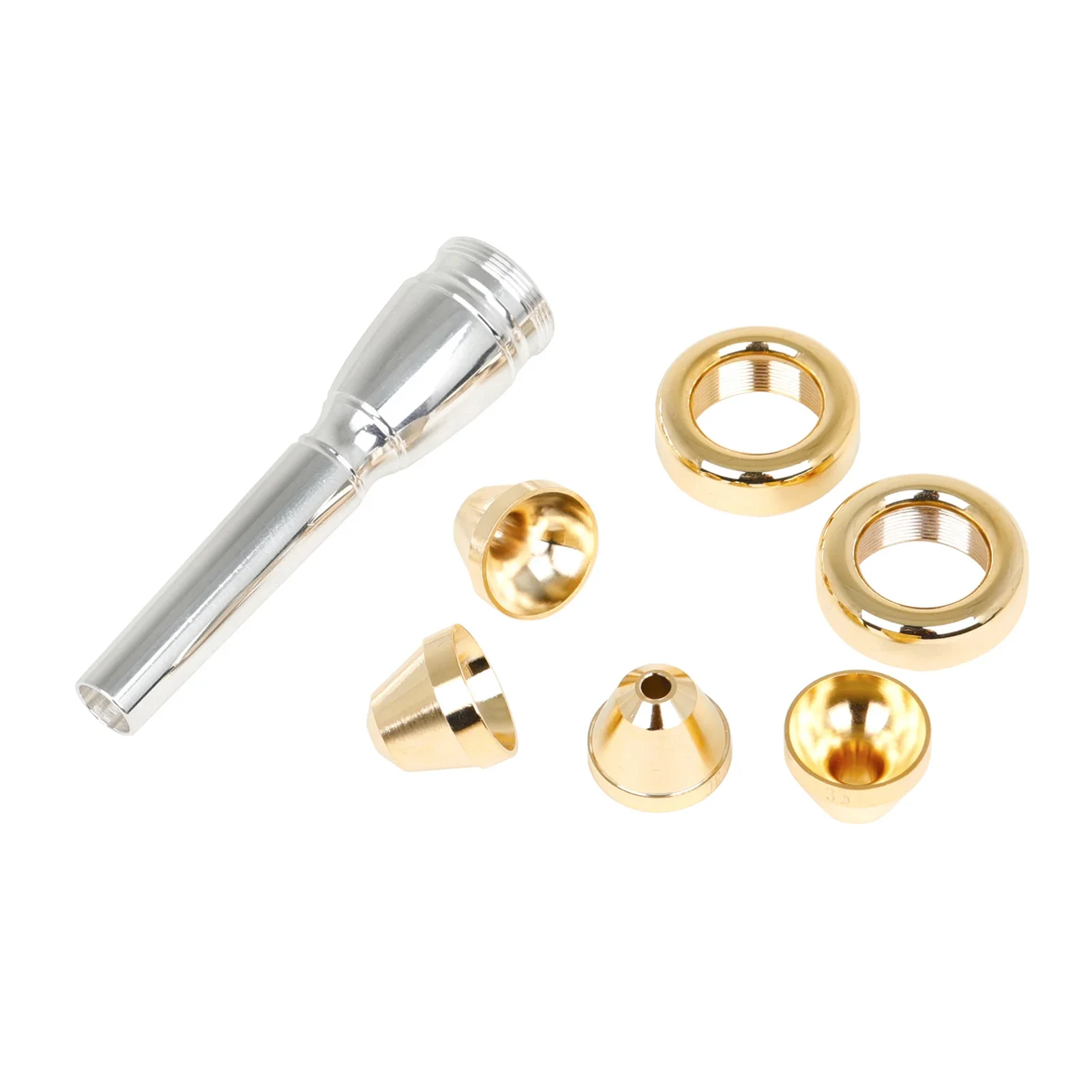 

Brass Silver Plated Trumpet Mouthpiece 3C 2C 2B 3B Horn Mouthpiece Trumpet Part for Beginners and Professional Players