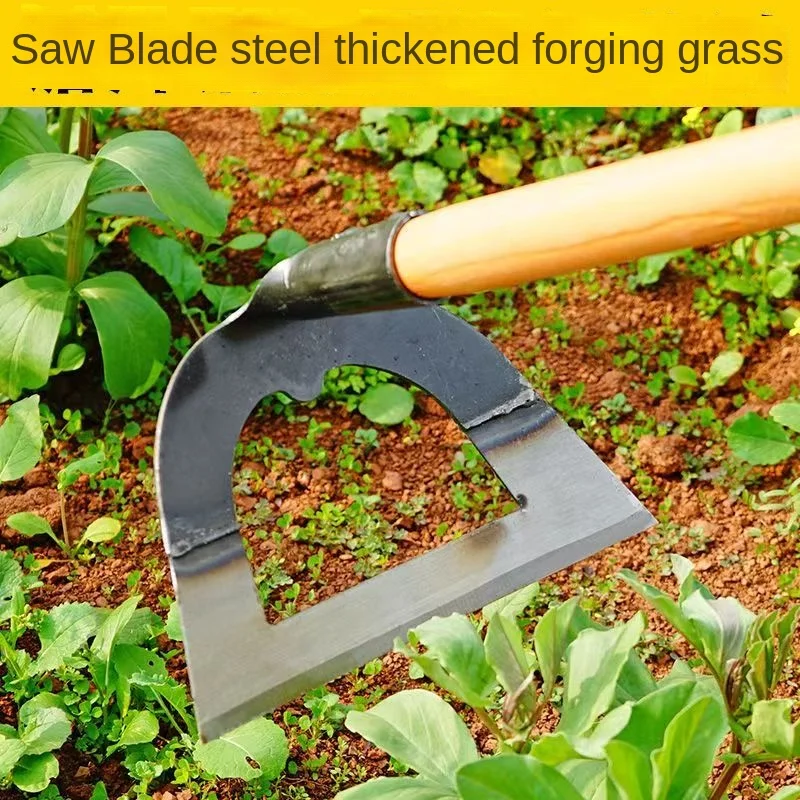 Manganese steel agricultural long handle hoe hollow hoe all steel hoe weeding magic multi-functional household weeding and soil