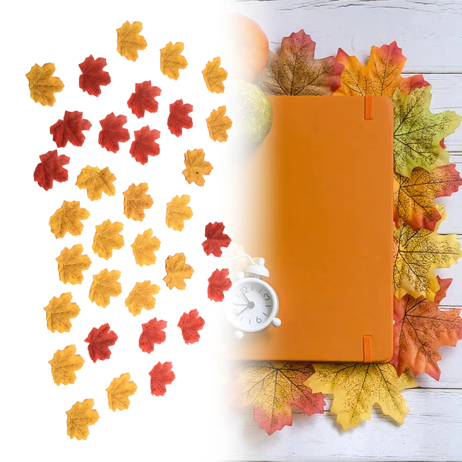 100/200pcs Herbst Ahornblatt fallen gefälschte Seiden blätter Handwerk Hochzeits feier Dekor für zu Hause Hochzeits feier Weihnachts dekoration 8*8cm