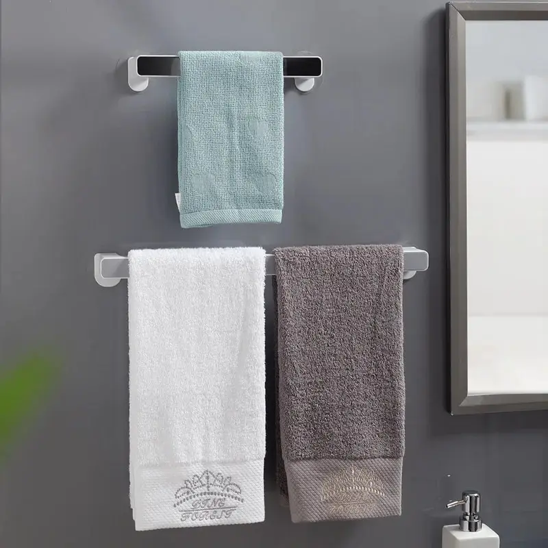Small Size Towel Rack 1pc Bathroom Punch-free Towel Bar Simple Creative Bathroom Rack towel rack