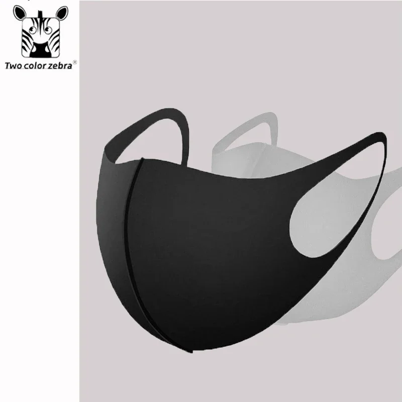 

3PCS Adult Models Simplicity Concealable Mask Solid Color Dust-proof Mask Halloween Role-playing Costume Props Accessories