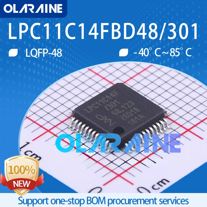 

1-10Pcs LPC11C14FBD48/301 LQFP-48 ARM Microcontrollers - MCUs IC chips NXP