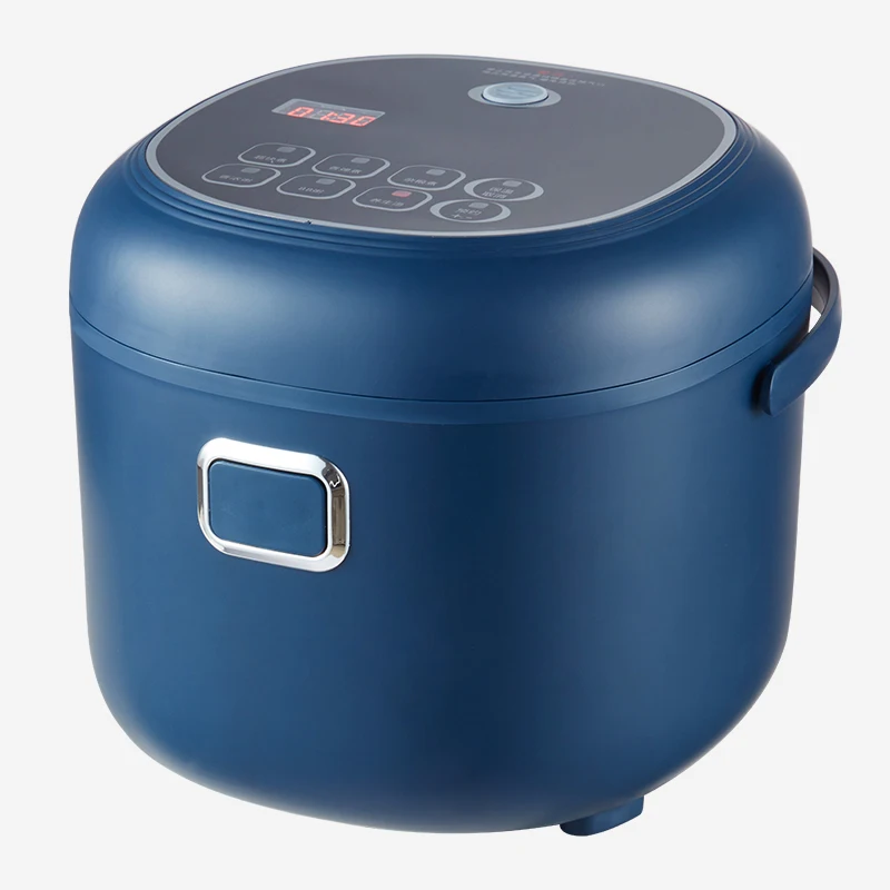 Arier Mini Rice Cooker 2L 12-24V 220V Car Truck Home Dual Use Multifunction Appliance  for Camping Blue English Menu 3