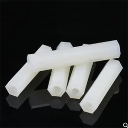 Bulk Pack of White and Black Nylon Female - to - Female Standoff Spacers - M5x40  10pcs (White colour)
