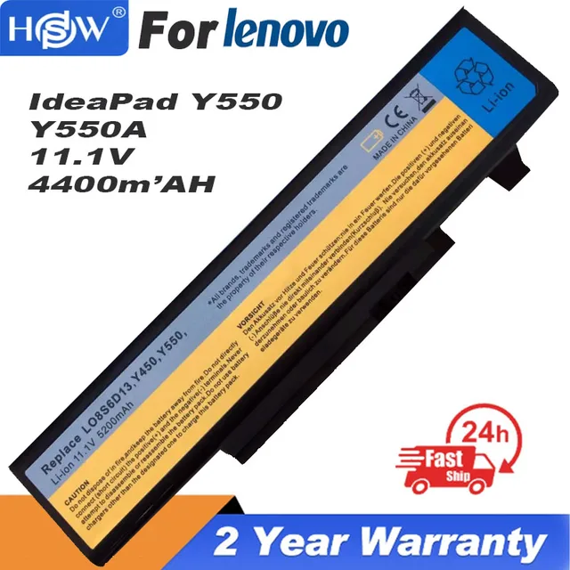Batterie d'ordinateur portable pour Lenovo Emergency APad, Y550, Ycape A Ycape P, Y450, Y450A, Y450G, 55Y2054, L08O6D13, L08S6D13, L08L6D13 1