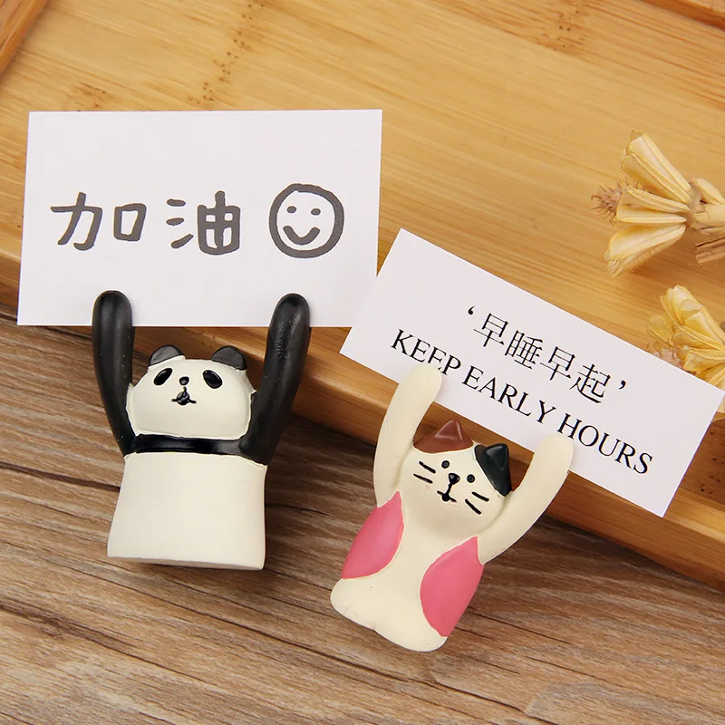 Card Holder Desk Card Holder Creative Cartoon Memo Clips Photocards Display Stand