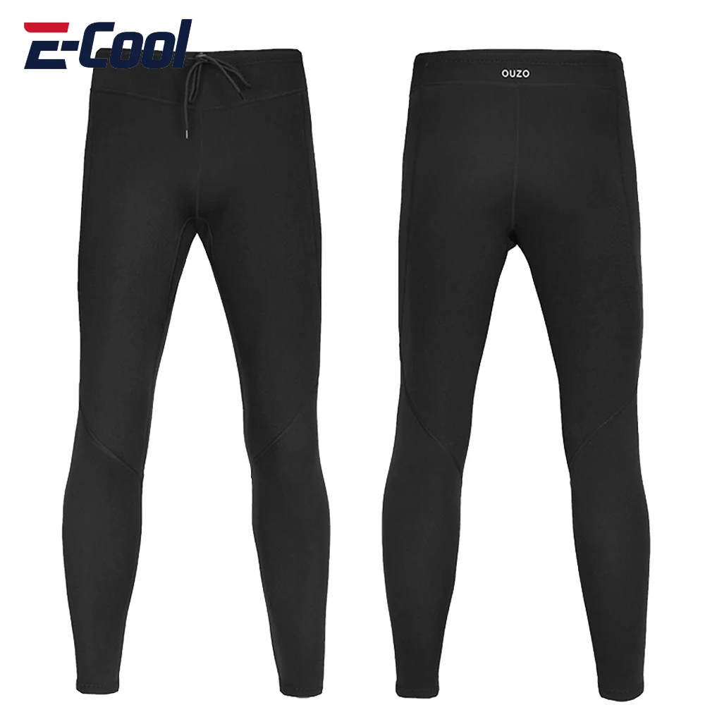 1.5mm Premium Diving Suit for Men Women Wetwuit Pants Neoprene Swimwear Black Keep Warm Black Surfing Snorkeling