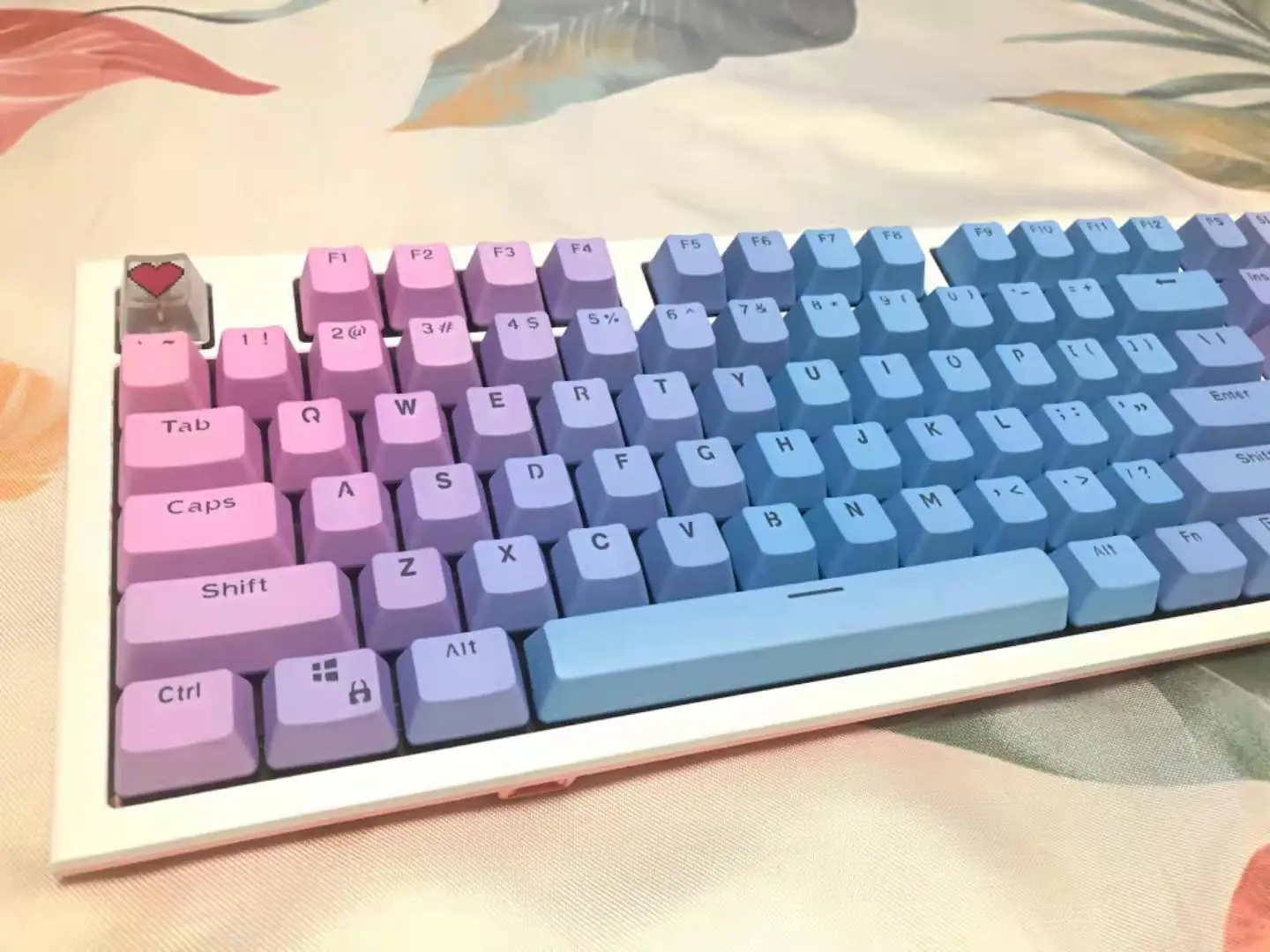 Arco-íris Gradiente Oem Perfil Pbt Keycaps Teclado Mecânico Rgb Gaming Keycap Retroiluminado Interruptor mx Personalizado 104 Chaves - Imagem 5