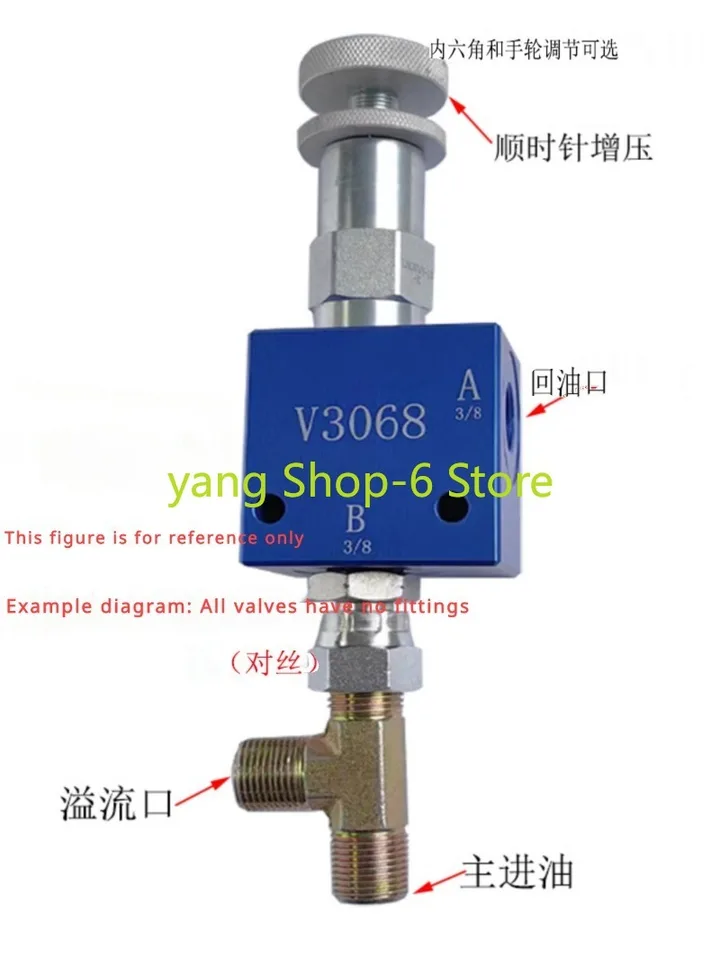 Soupape Hydraulique Réducteur De Pression Manuelle V3068 - Réglable, Sans Marque, Neuve, Origine Chine