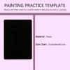 2pcs Painting practice Template Non toxic and washable Reusable Face Paint Exercise board  Body Art Painting Halloween Party 2