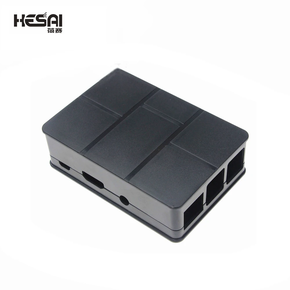 Custodia In Abs Raspberry Pi 3 Modello B Di Alta Qualità Scatola In Plastica Abs Professionale Nera Per Raspberry Pi 3 Modello B +