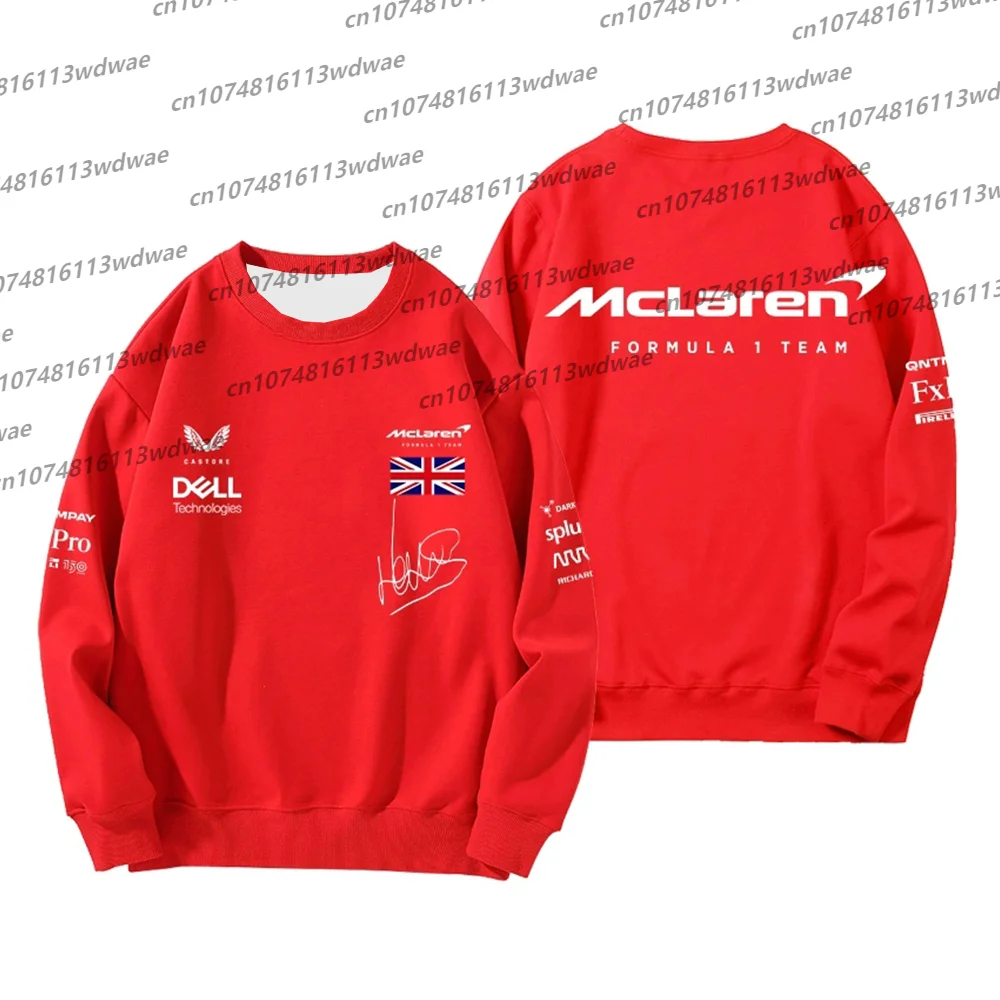 Formula1 팀 레이싱 3D 프린트 티셔츠.McLaren.Crew 넥 스웨터 드라이버 착용 정통 저지 레이싱 티셔츠 F1 팀 팬 선물