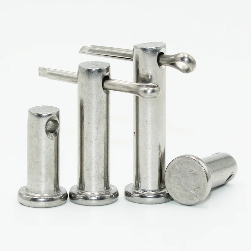 Flat Head Clevi Pin Shaft with Hole Kit M3 M4 M5 M6 M8 M10 Stainless Steel Location Positioning Cylindrical Dowel Locating Pins cylindrical locating dowel pin