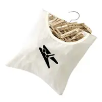 Linen Peg Bag with Hooks, Peg Bag for Clothespins Bag, Fabric, Storage Clothes Peg Basket for Hanging, Clothes Peg Bag, Clothes 2