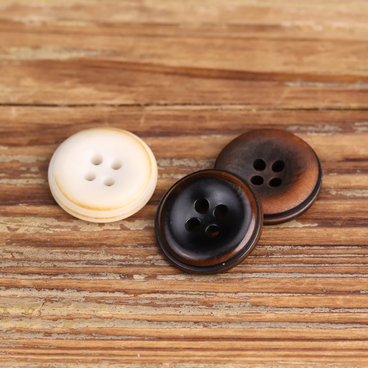 6pcs MUKU Corozo Buttons Reddish Brown White Matt Black Sewing Accessories Best Seller New Natural Fruit Eco Button Sweater 2