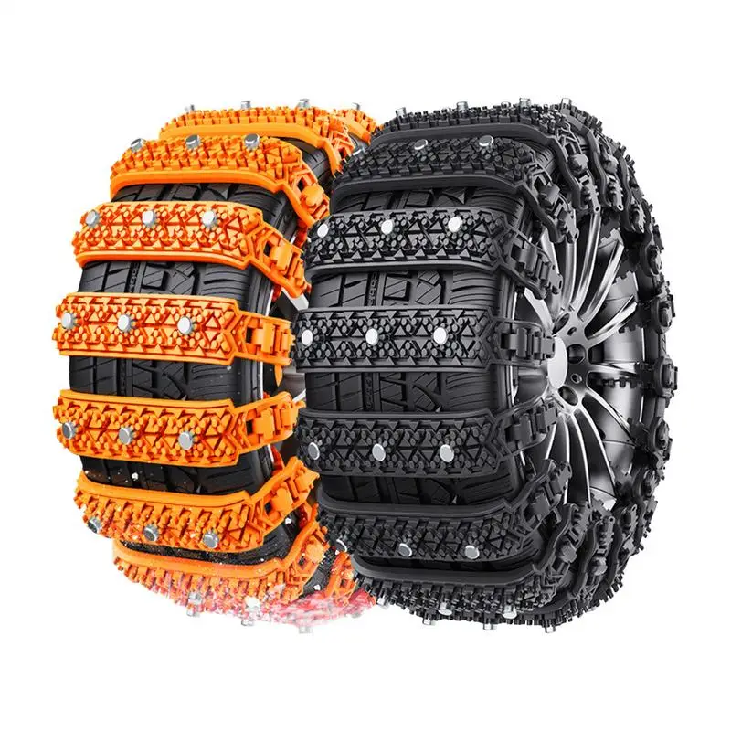 10pcs/set Winter Car Tires Snow Chains Auto Wheel Tyre Anti-skid Chains Portable Car Mud Tires Cable Belt For Winter Auto