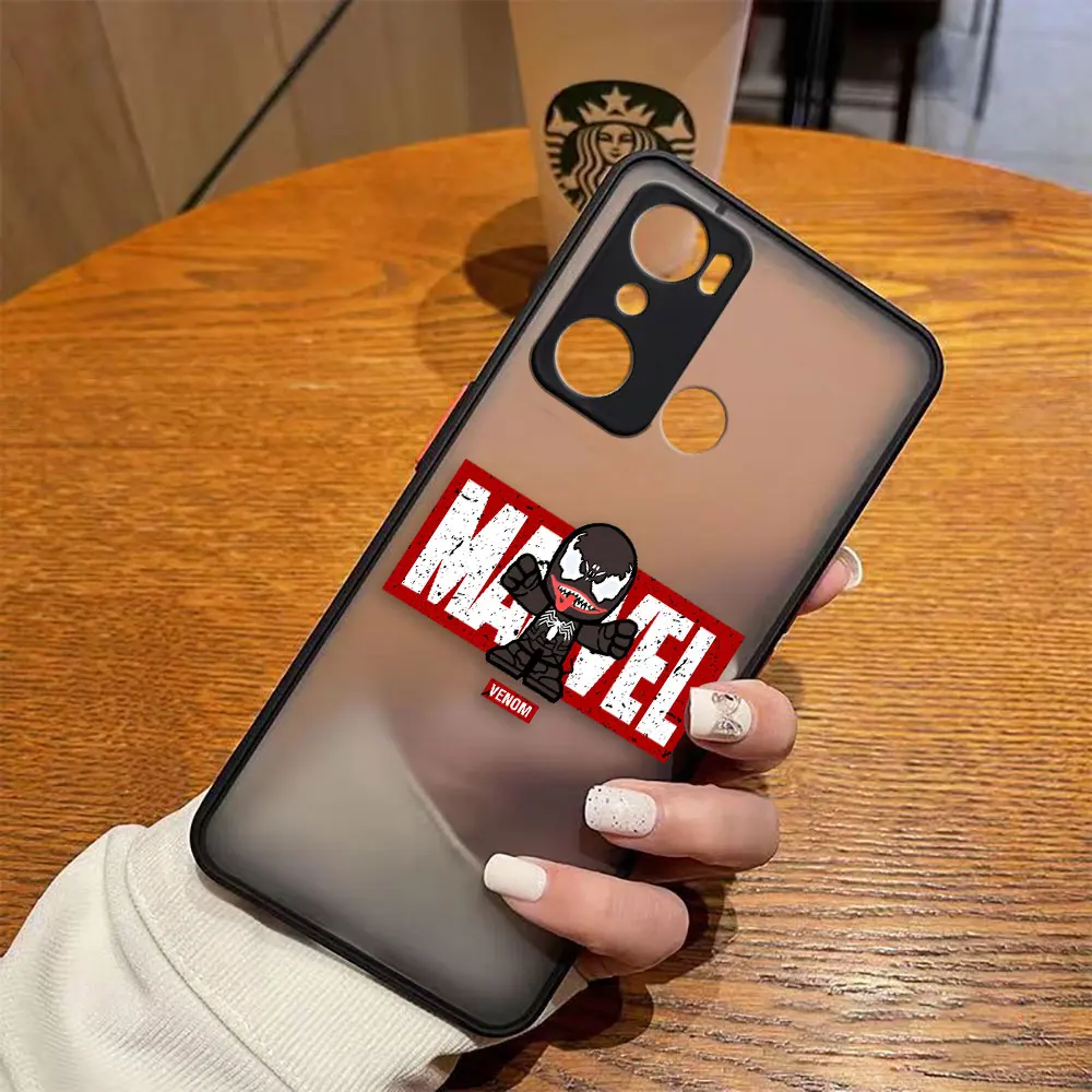 Funda mate para infinix HOT 20I 12 12I 11 11S 10 10I 10S PLAY 9 Pro POVA 3 CAMON 15 17P funda el guapo dibujos animados de Los Vengadores de Marvel