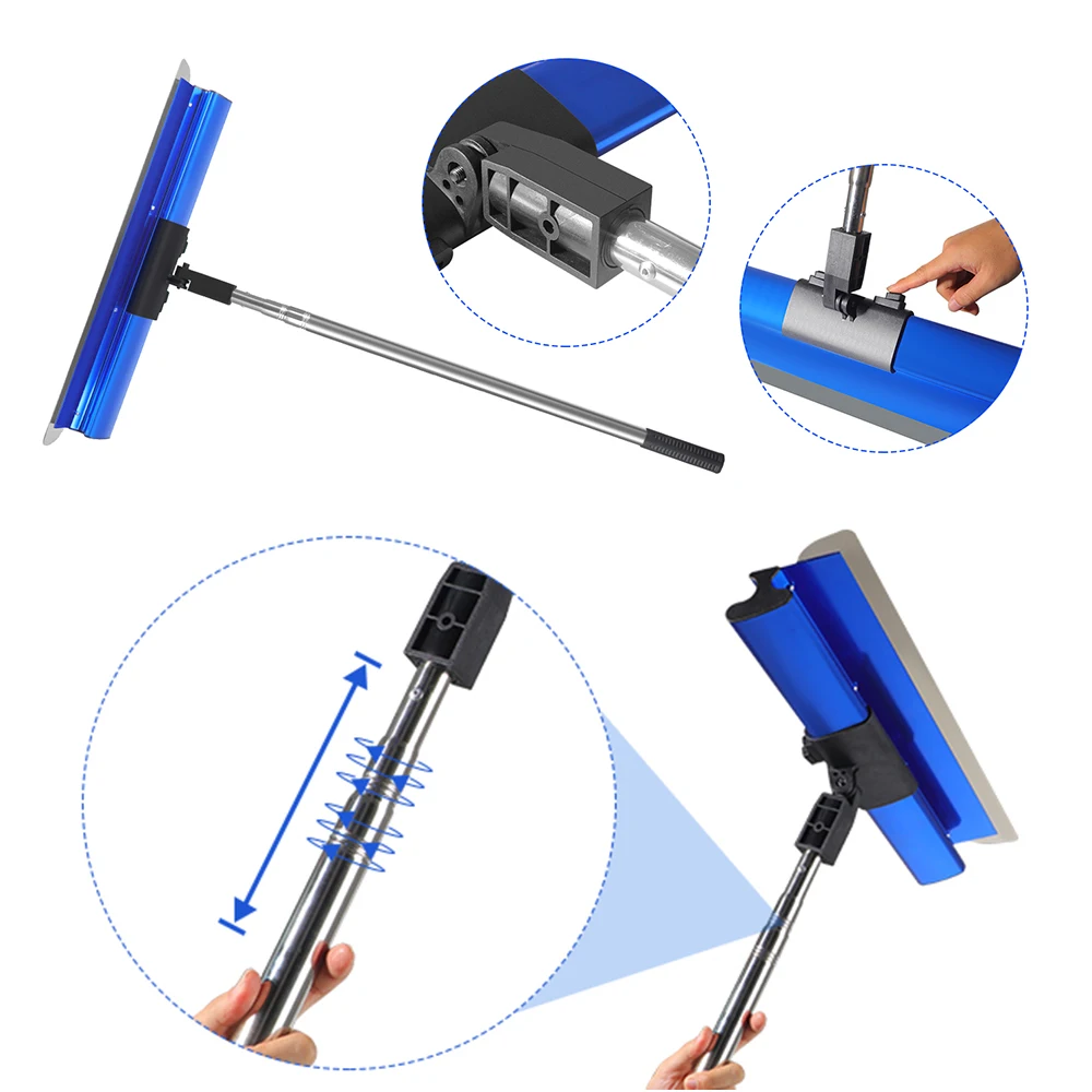 Drywall Skimming Blade Set 18/25/30/35/40/60/80cm Skimming Flexible Blade Knockdown Spatula Extruded Aluminum Wall Tools For plastering blade wall plastering trowel putty knife drywall spatula