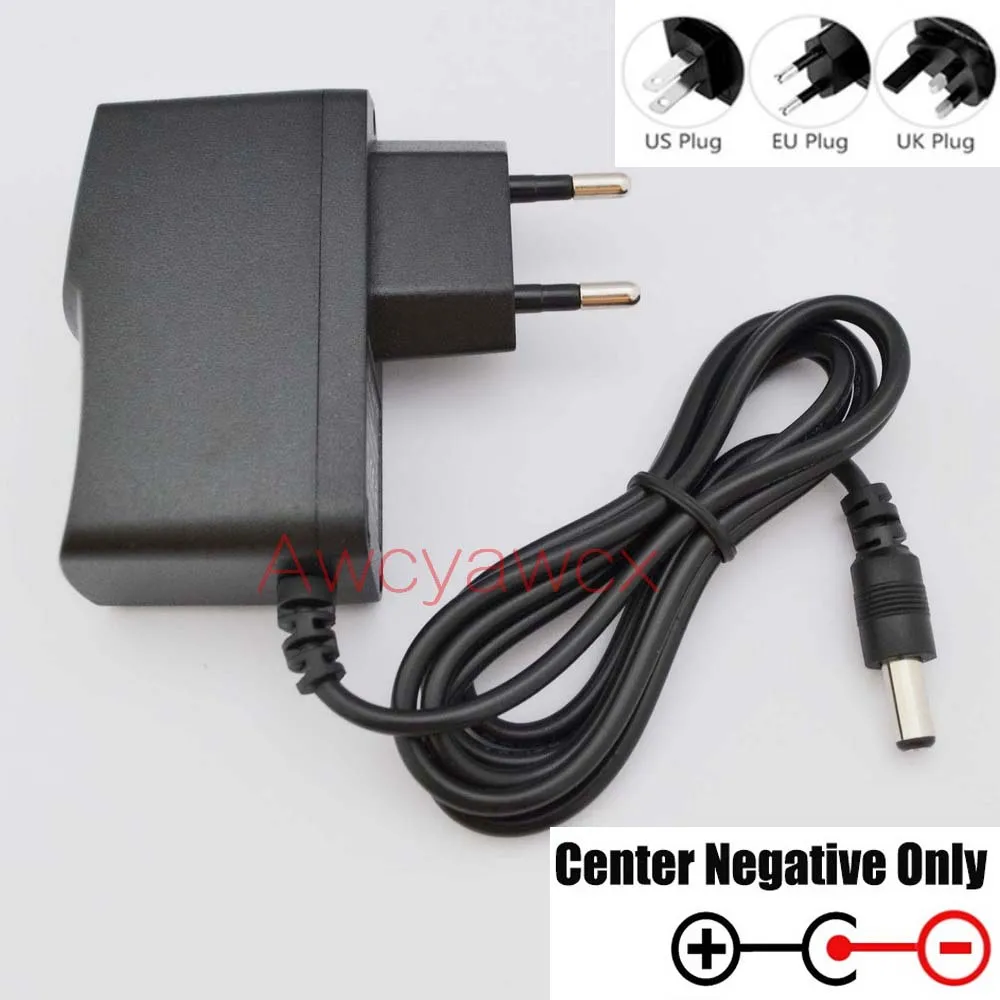 Power Supply Adapter 1PCS AC/DC 12V 1A Switching Reverse Polarity Negative Inside US plug 5.5mm x 2.1-2.5mm