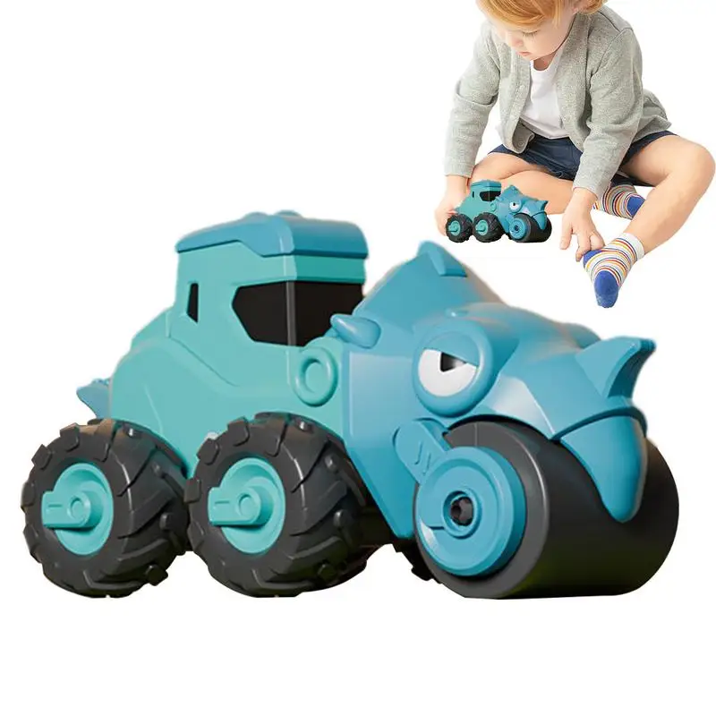 

Dinosaur Car For Toddler Realistic Dinosaur Toy With Push & Pull Action Fun Dinosaur Toy Car Interesting Prevents Tipping For